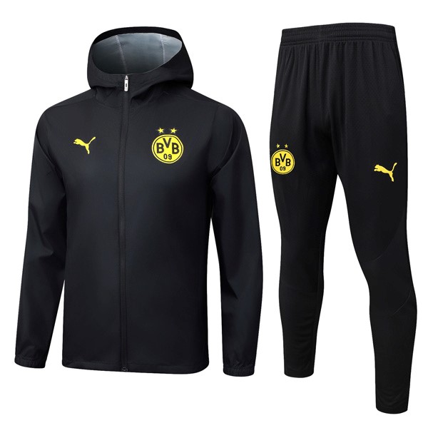 Rompevientos Con Capucha Dortmund Negro 2025/26 5